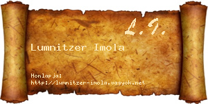 Lumnitzer Imola névjegykártya